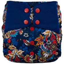 Load image into Gallery viewer, Elf Diaper Butterfly Tabs pocket, Royal Flowers