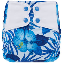 Load image into Gallery viewer, Elf Diaper Butterfly Tabs pocket, Blue Hibiscus