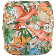 Load image into Gallery viewer, Elf Diaper H&L pocket with insert, Dinosaur Jungle