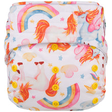 Load image into Gallery viewer, Elf Diaper H&L pocket with insert, Unicorn Wonderland