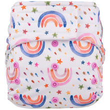 Load image into Gallery viewer, Elf Diaper H&L pocket with insert, Rainbows