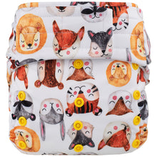 Load image into Gallery viewer, Elf Diaper H&L pocket with insert, Sleepy Safari