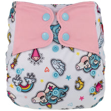 Load image into Gallery viewer, Elf Diaper Butterfly Tabs cover, Unicorn Magic
