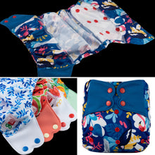 Load image into Gallery viewer, Elf Diaper Butterfly Tabs cover, Spring leaf