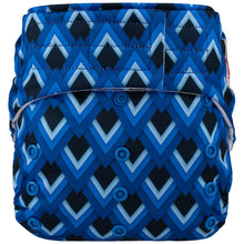 Load image into Gallery viewer, Elf Diaper H&L pocket with insert, Blue Triangles
