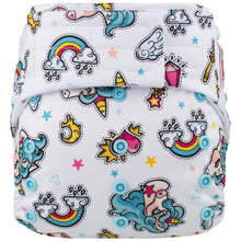 Load image into Gallery viewer, Elf Diaper H&L pocket with insert, Unicorn Magic