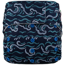 Load image into Gallery viewer, Elf Diaper H&L pocket with insert, Stormy Seas
