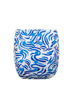 Load image into Gallery viewer, Baby's Breath pocket, Blue Squiggles