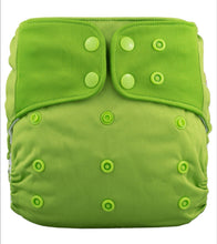 Load image into Gallery viewer, Lichtbaby pocket, Lime Green. Includes 1 bamboo terry insert