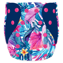 Load image into Gallery viewer, Elf Diaper Newborn AIO pocket, Pink Leaves