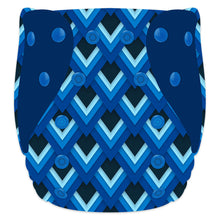 Load image into Gallery viewer, Elf Diaper Newborn AIO pocket, Blue Triangles
