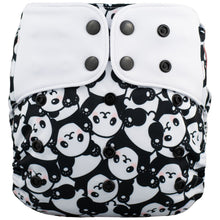 Load image into Gallery viewer, Lichtbaby pocket, Black&White Panda. Includes 1 bamboo terry insert