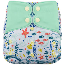 Load image into Gallery viewer, Elf Diaper Butterfly Tabs cover, Fish&amp;Ships
