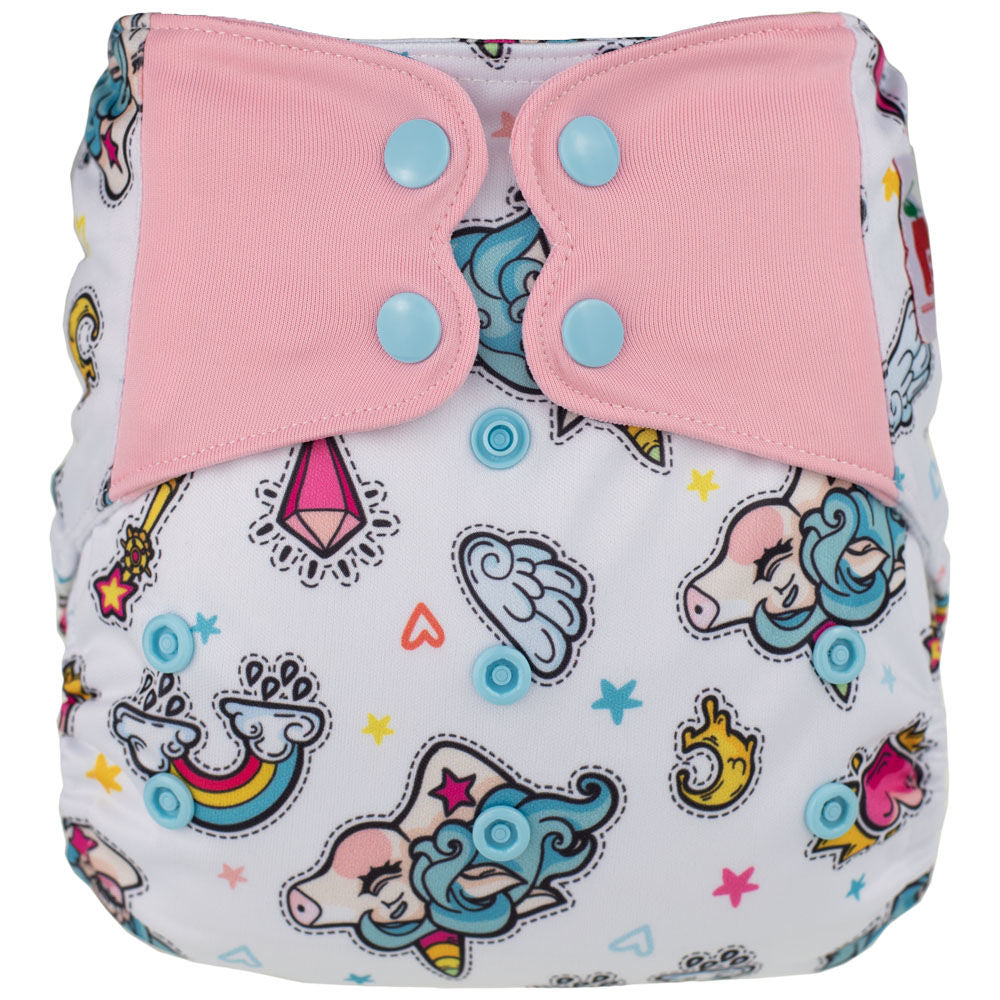 Elf Diaper Butterfly Tabs cover, Unicorn Magic