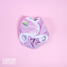 Load image into Gallery viewer, Mini Matters Mini PUL cover, Lilac Watercolour, Newborn
