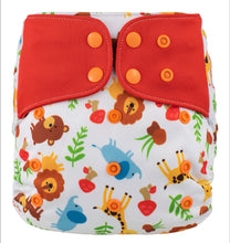 Load image into Gallery viewer, Lichtbaby pocket, Animals. Includes 1 bamboo terry insert
