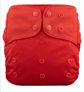 Lichtbaby pocket, Red. Includes 1 bamboo terry insert