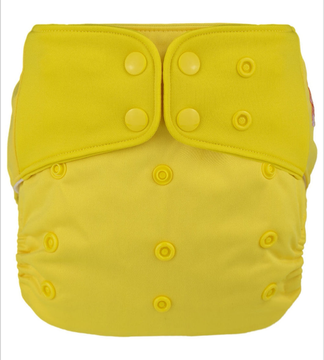 Lichtbaby pocket, Yellow. Includes 1 bamboo terry insert