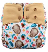 Load image into Gallery viewer, Lichtbaby pocket, Hedgehogs. Includes 1 bamboo terry insert
