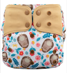 Lichtbaby pocket, Hedgehogs. Includes 1 bamboo terry insert