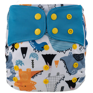 Lichtbaby pocket, Dino. Includes 1 bamboo terry insert
