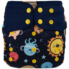 Load image into Gallery viewer, Lichtbaby pocket, Animal Planets. Includes 1 bamboo terry insert
