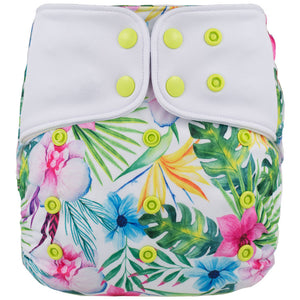 Lichtbaby pocket, Tropical. Includes 1 bamboo terry insert