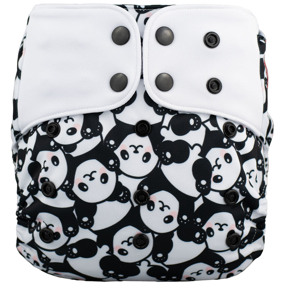Lichtbaby pocket, Black&White Panda. Includes 1 bamboo terry insert