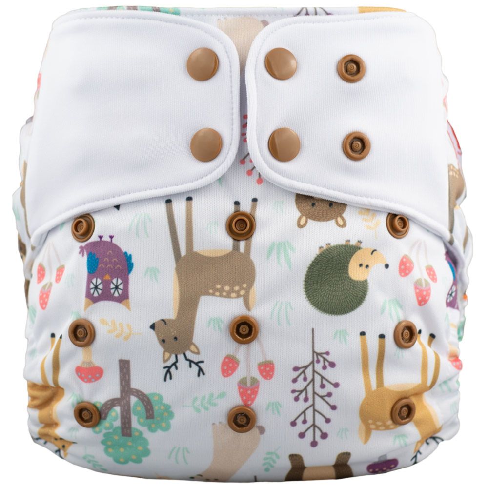 Lichtbaby pocket, Forest. Includes 1 bamboo terry insert
