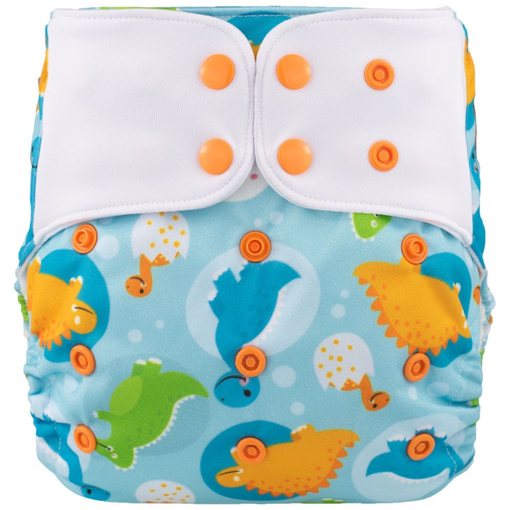 Lichtbaby pocket, Dinosaur. Includes 1 bamboo terry insert